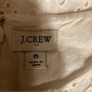 Women’s eyelet white dress with lining